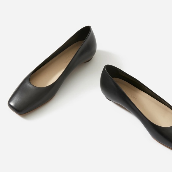 NWT Everlane The '90s Flat in Black Leather - Picture 5 of 14